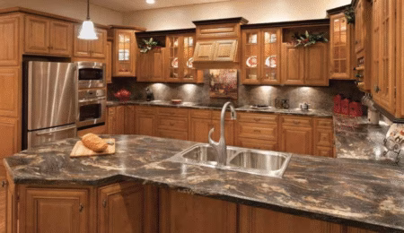 Glazed Mocha Nuvelle Cabinets